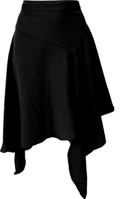 Produktbild von Boho Zipfelrock - Schwarz, Damen, Baumwolle, Größe: S