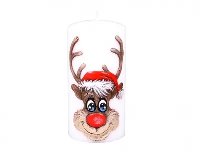 Obrázek produktu pro Nohel Garden Svíčka SOB HLAVA VÁLEC vánoční d7x14cm