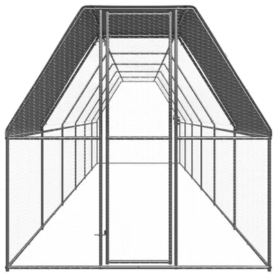 Produktbild von vidaXL Outdoor-Hühnerkäfig 2x12x2 m Verzinkter Stahl