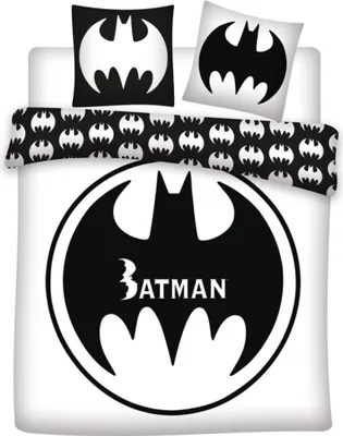 Produktbild von Batman Bettbezug Black and White - 240x220 cm polyBaumwolle