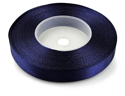 Productafbeelding van Satinband Nachtsblauw 12 mm x 32 m - Decoratie- en Geschenkband