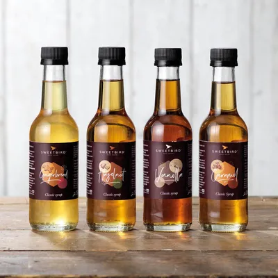 Image de Sirop de café Sweetbird à la noisette, 250 ml