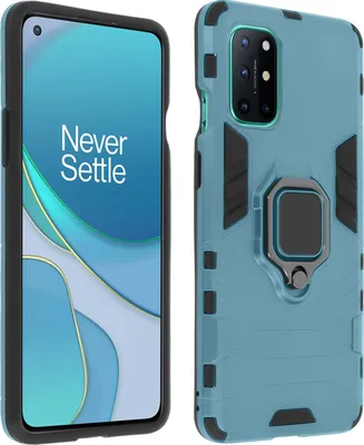 Immagine prodotto di Avizar, custodia protettiva antiurto per smartphone OnePlus 8T, con anello di supporto, colore blu