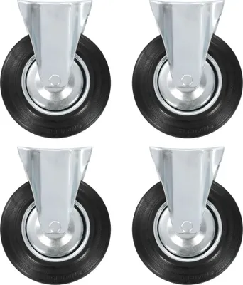 Produktbild von The Living Store Bockrollen 4 Stk. 200 mm