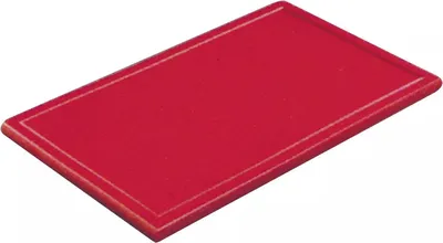 Produktbild von Schneidbrett ohne Rille, ohne Füßchen, GN 1/1, Höhe 30 mm, rot
