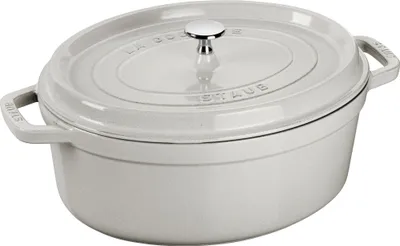 Produktbild von STAUB - Auflaufform de weißer Trüffel de Gusseisen mit ovalem Ausguss de 29 cm