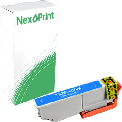 Produktbild von Druckerpatrone kompatibel zu Epson C13T336240 33XL cyan Expression Premium XP-830 Epson XP-7100 Epson XP-645 Epson XP-640 Epson XP-635