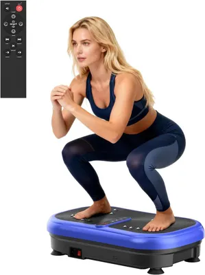 Immagine prodotto di Piattaforma vibrante - Allenamento tramite vibrazioni - Fitness per la casa - 120 livelli - 13 cm di spessore - Argento e nero