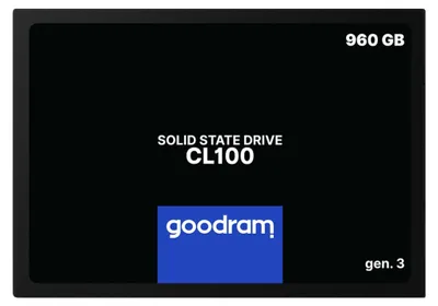 Obrázok produktu pre Goodram CL100 gen.3, 960 GB, 2.5", 540 MB/s, 6 Gbit/s