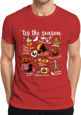 Obrázek produktu pro Tis the season Halloween Pumpkin Spooky Witch Trick or Treat Pánské tričko, červená, S