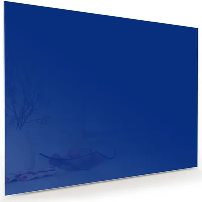 Produktbild von Glasbild 120x90cm in XXL für Wohnzimmer, Schlafzimmer Motiv Königsblauer Hintergrund I