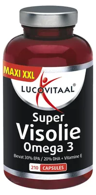 Productafbeelding van Lucovitaal Super Omega 3 Visolie (210 stuks)