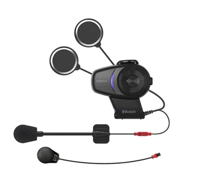 Produktbild von Sena 10S-02D, 4 Kanäle, 1600 m, A2DP, AVRCP, HFP, HSP, 76 - 108 Hz, Mikro-USB, -10 - 55 °C