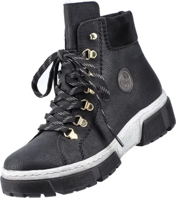 A single black boot is shown against a white background.