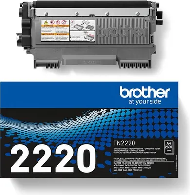 A Brother toner cartridge and its packaging are shown against a white background.