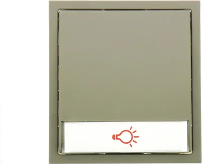 Produktbild von RENZ Tastenmodul mit 1 Lichttaster (RAL Farbe: Graualuminium (RAL 9007)) RAL Farbe: Graualuminium (RAL 9007)