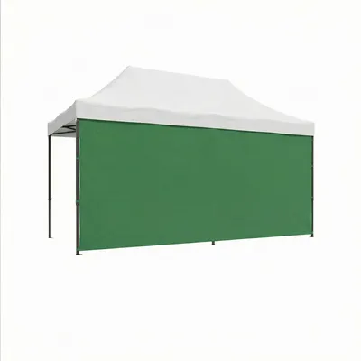 Zdjęcie produktu dla Panel boczny o wymiarach 450x200H cm, zielony, do pawilonu ogrodowego