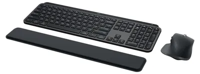 Produktbild von Logitech Master MX Keys S Combo, Kabellos, Bluetooth, Scherenschalter, QWERTY, LED, Graphit