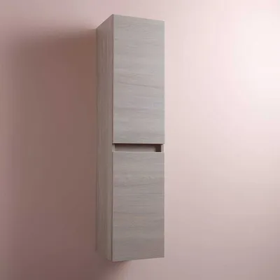 Produktbild von Hochschrank für das Badezimmer in Holzoptik, Wandmontage