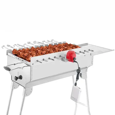 BEM RAMBO Argos Edelstahl Grill - Klappbarer Holzkohlegrill Für Camping & Garten
