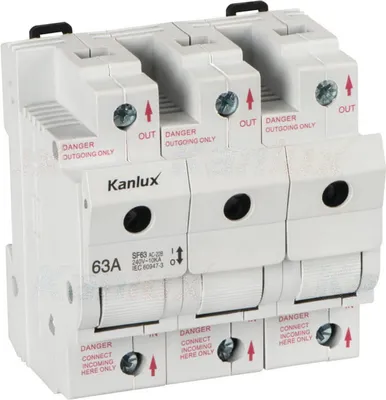 Zdjęcie produktu dla Rozłącznik bezpiecznikowy TH35 Kanlux 23343