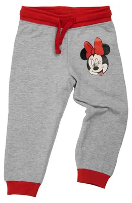 Produktbild von Disney Minnie Mouse Jogginghose für Mädchen Kinder Trainingshose Sweathose Hose Grau 110-116