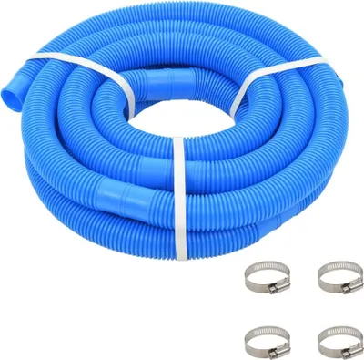 Produktbild von Poolschlauch mit Klammern Blau 38 mm 6 m