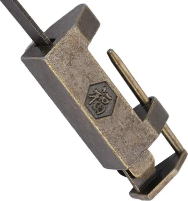 Immagine prodotto di Lucchetto cinese d'epoca stile antico retrò con chiave per cassetto/i portagioie