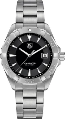 Produktbild von Tag Heuer Aquaracer Herrenuhr silber schwarz WAY1110.BA0928