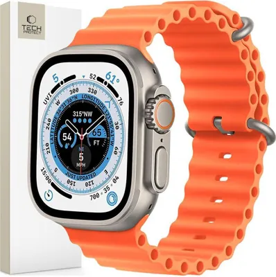 Image de Tech-Protect Iconband Pro Apple Watch 6 / 7 / 8 / 9 / 10 / Se / Ultra 1 / 2 (44 / 45 / 46 / 49 Mm) Orange