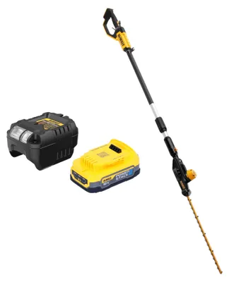 Produktbild von DeWalt DCMPH 566 E1 Akku Stabheckenschere 18 V 55 cm + 1x Powerstack Akku 1,7 Ah + Ladegerät