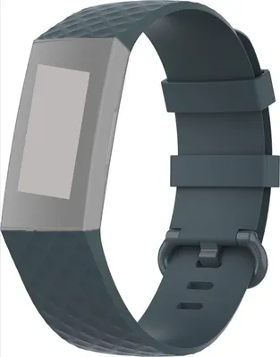 Obrázok produktu pre CHPN - Náramok na hodinky - Náramok kompatibilný s Fitbit - Fitbit Charge 3 - Športový náramok - Sivá (šedá) farba - Veľkosť M/L - Náramok na hodinky - Bez Fitbit zariadenia - Náramok - Náramok - Krokomer