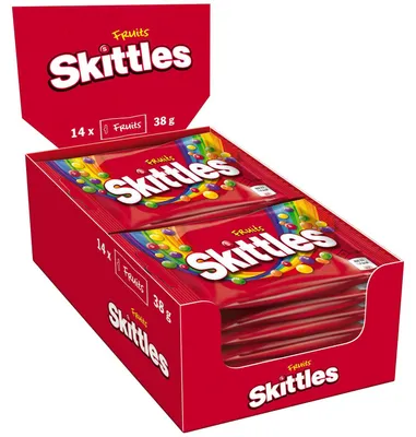 Image de Skittles 312980 Skittles Fruits Kaubonbons 14 x 38,0 g