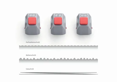 Image de Dahle Set de têtes de coupe créatives pour 508 3. Gen. Papier à la cuve, pliage, perforation, massicot (72-00981-14987)