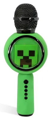 Minecraft Karaoke-Mikrofon mit Bluetooth-Lautsprecher und LED