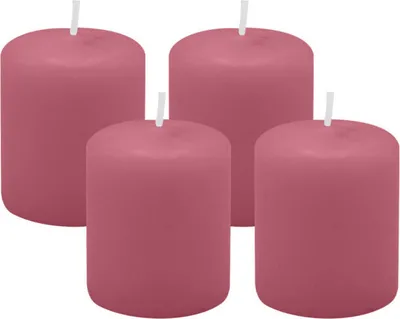 Produktbild von 4er Set Adventskranzkerzen Antique Pink Ø 50 x 60 mm