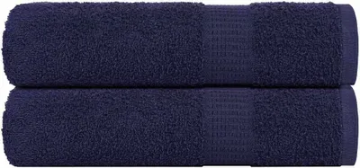 Produktbild von Handtücher FROGN 2 Stk. Marineblau 50x100 cm 360 g/m²