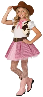 Productafbeelding van Roze Cowgirl Jurk voor Meisjes M
