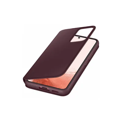 Produktbild von Samsung Galaxy S22 Plus Smart Clear View Cover mit Sichtfenster – Weinrot