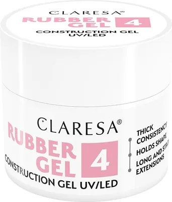 Obrázok produktu pre Claresa ??el buduj??cy Rubber ??el 4 -12g