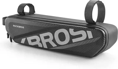 Produktbild von Famanu Fahrradtasche für E-Bikes - Wasserfeste Oberrohrtasche - Dreieckstasche 4,5L Schwarz