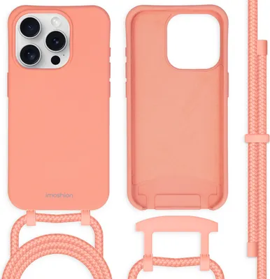 Produktbild von imoshion Color Backcover mit abtrennbarem Band iPhone 15 Pro - Peach