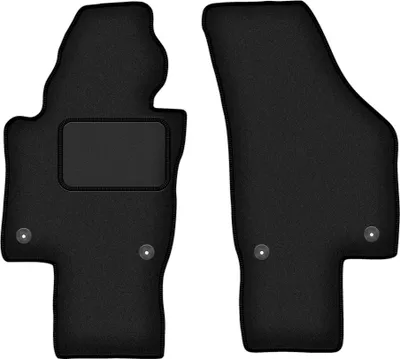 Obrázok produktu pre Predné Velúrové autokoberce Standard na mieru pre: Volkswagen Passat B6 / B7 USA (2005-2014, sedan, kombi) černé, sada 2 ks, s úchyty
