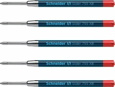 Produktbild von Schneider Slider Kugelschreiber Mine XB 5er-Set rot