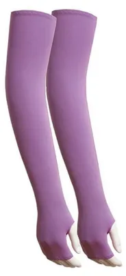 Immagine prodotto di Maniche protettive unisex, protezione UV, effetto rinfrescante, colore viola, lunghezza 53 cm, materiale: poliestere/Spandex