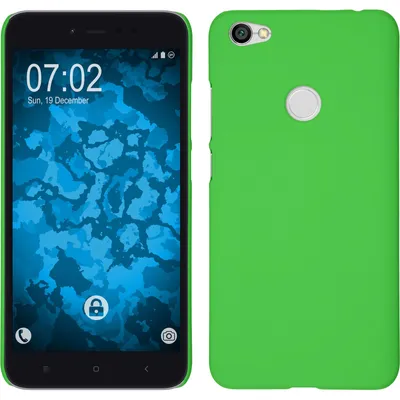 Produktbild von PhoneNatic Case kompatibel mit Xiaomi Redmi Note 5A - Hülle grün gummiert Hard-case Cover