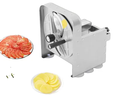 Produktbild von Gemüse- und Obstschneider, einstellbare Schnittstärke 1-10 mm, Schneidkopf-Durchmesser 25 cm, Zuführtrichtersgröße 18,5 cm x 10 cm