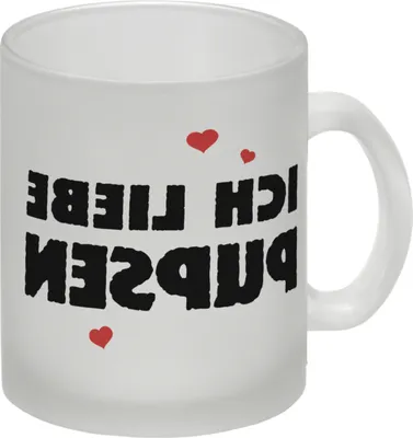 Produktbild von Ich liebe pupsen Glas Tasse