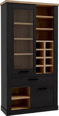 Obrázek produktu pro Nábytek24 Duro Durv821L-M954 vitrína Forte skříň do obývacího pokoje Cabezone dub