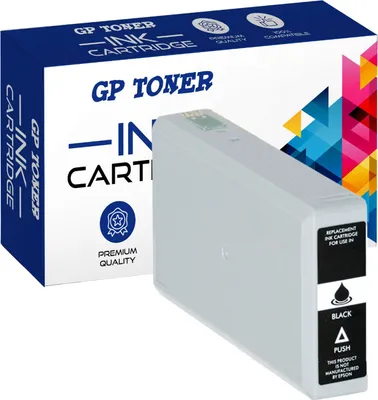A product box and an ink cartridge are shown.